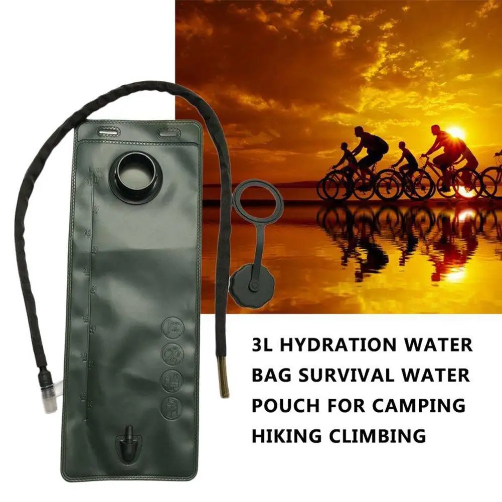 3L Water Hydration Tactical Water Bag Sport Knapsack Running Hiking Climbing Travel Backpack Water Bag Pouch Bladder Rucksack