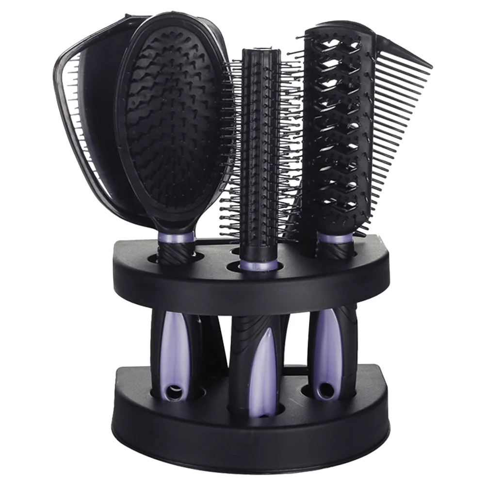 

5 Pcs Hairbrush Mirror Comb Set of Women's Curl for Curly Wet Barber Combs Styling Tools