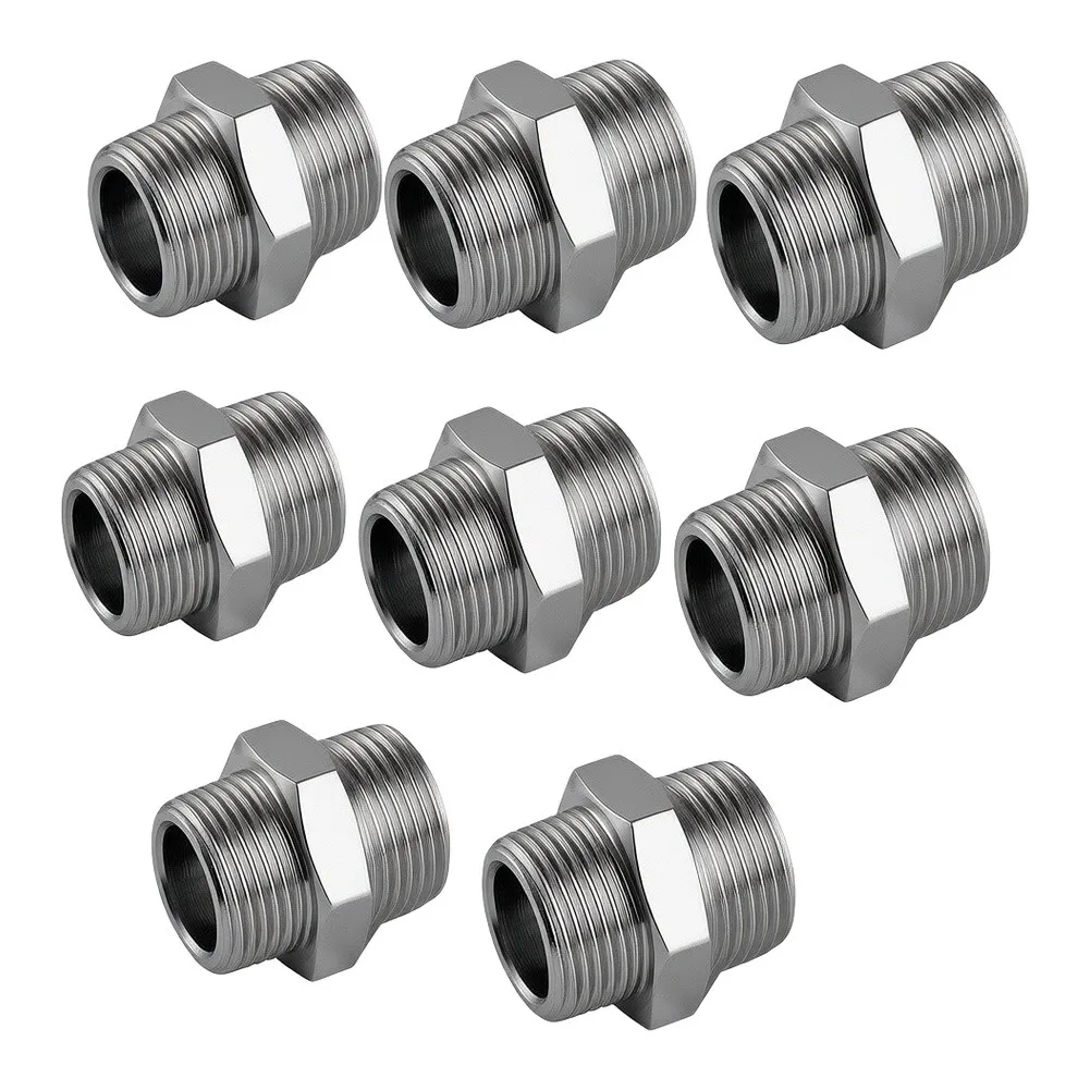 Shower Head Adapter with for hexagonal Body Design for Tool Assisted Installation and Controlled Torque Application