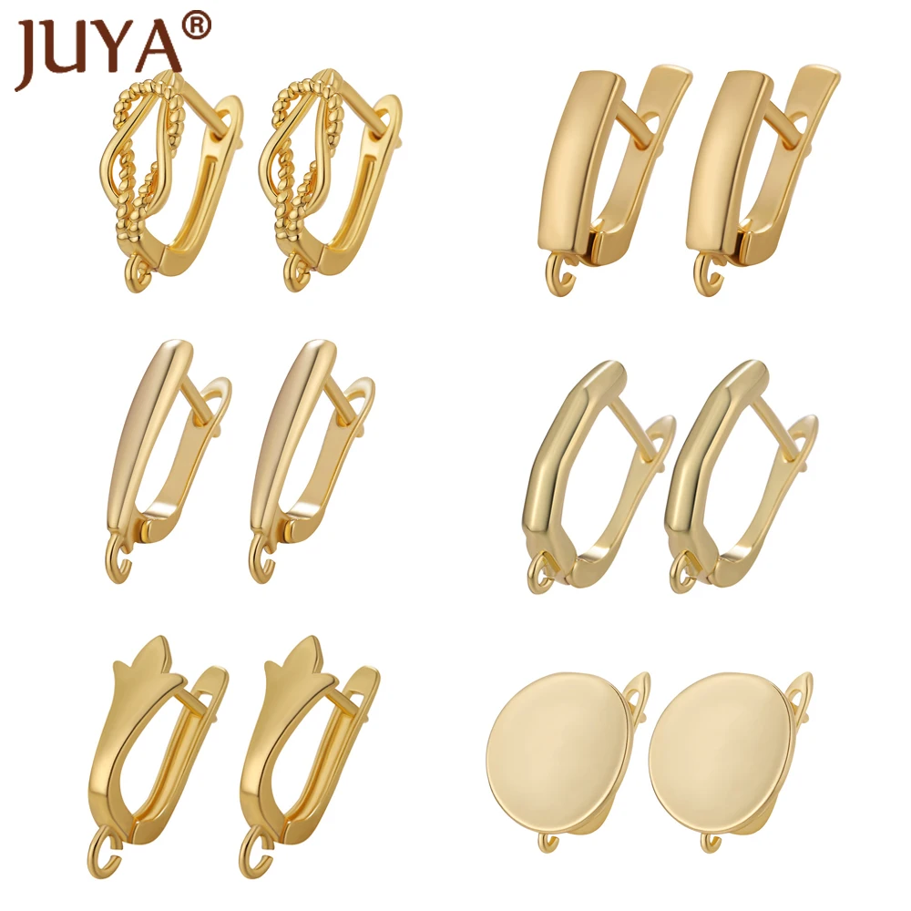 

Медные позолоченные крючки для сережек, аксессуары ручной работы, фурнитура для сережек