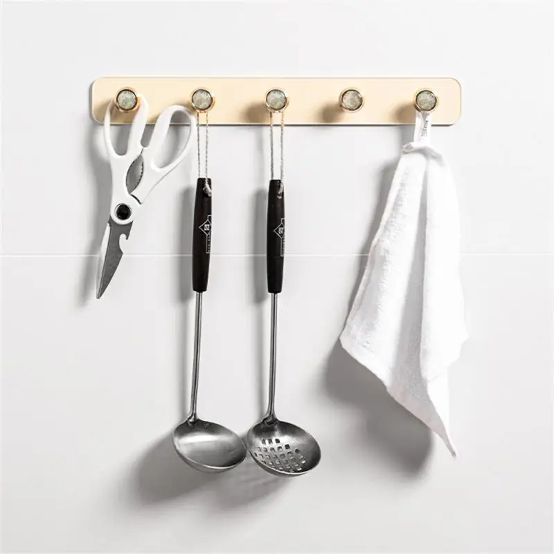 Clothes Hook Bathroom Towel Hanger Adhesive Wall Hook No Punching Required Hanging Hooks Door Back Kitchen Home Organization