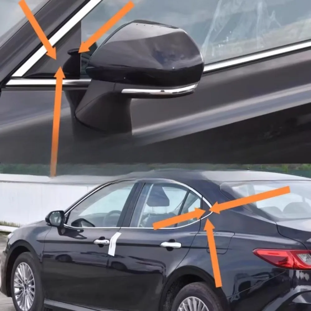 

Rear Fender Trim Outer Rearview Mirror Trim Rear Fender Trim Panels for Toyota Camry 2024-2025