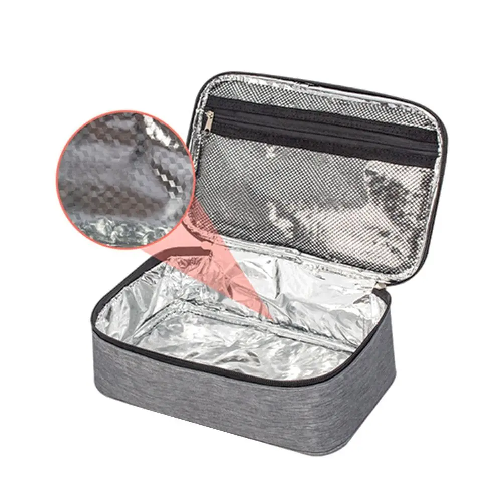 حقيبة تخزين للسفر، حقيبة حرارية معزولة، منظم الإفطار، صندوق الغداء، حقيبة الغداء المبردة #3
