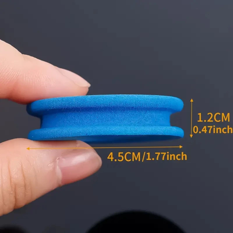 10/20 PCS Fishing Foam Spools 4.5cm/12cm Rounded Fishing Line Holder Storage Hook（random colour）