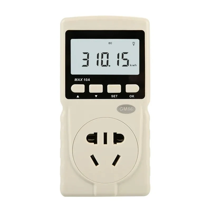 Digital Power Meter Energy Monitor Household Appliance Electricity Usage Tracker 0.2W to 2200W Voltage Current Tester for