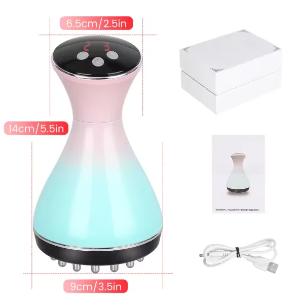 Wholesale Electric Plastic Body Meridian Tool Red Light Heat Therapy USB Rechargeable Scraping Muscle Relaxation for Pain Relief