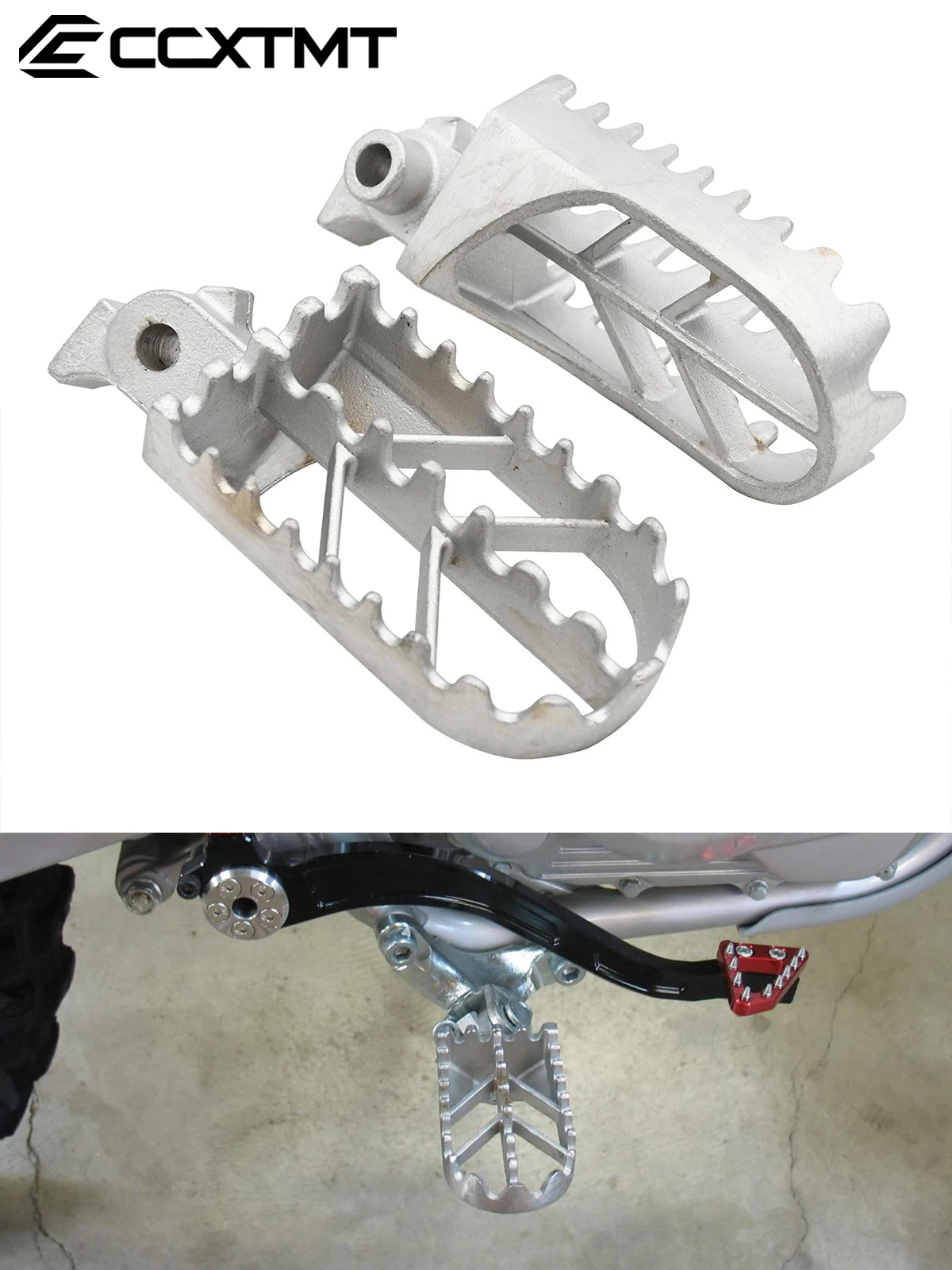 AliExpress NONE Stainless Steel Motorcycle Foot Peg Rest Pedal Footpegs For Honda CRF50 XR50 XRF70 CRF70 CRF100F Motocross Dirt Bike Universal