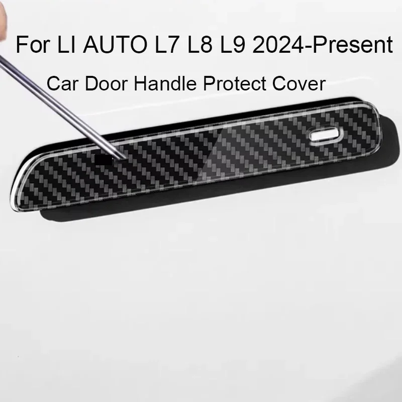 

4 PCS Car Drip Glue Door Handle Cover Anti Scratch Auto Exterior Decorat Sticker Accessories For LI Auto L7 L8 L9 2024-Present