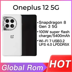 Oneplus 12 Global Rom Mobile Phone Snapdragon 8 Gen 3 OTA 6.82