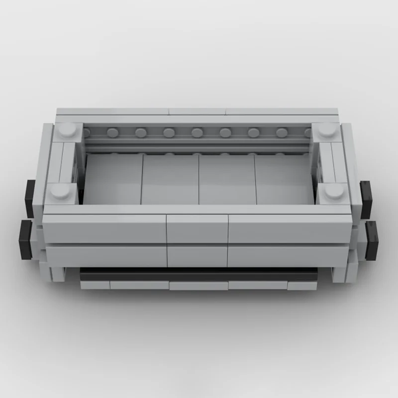 188개 MOC 2 플랭크 좁은 트럭 기차 모델 블록 조립 장난감 크리스마스 선물 창의적 교육 아이디어