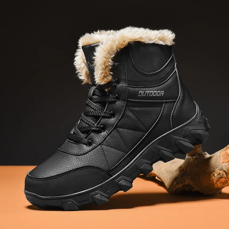 

Men boots 2024 New Winter Slippers Warm Men Shoes Waterproof Non-Slip Plush Sneakers Male tenis shoes Boots Men Sneakers Winter