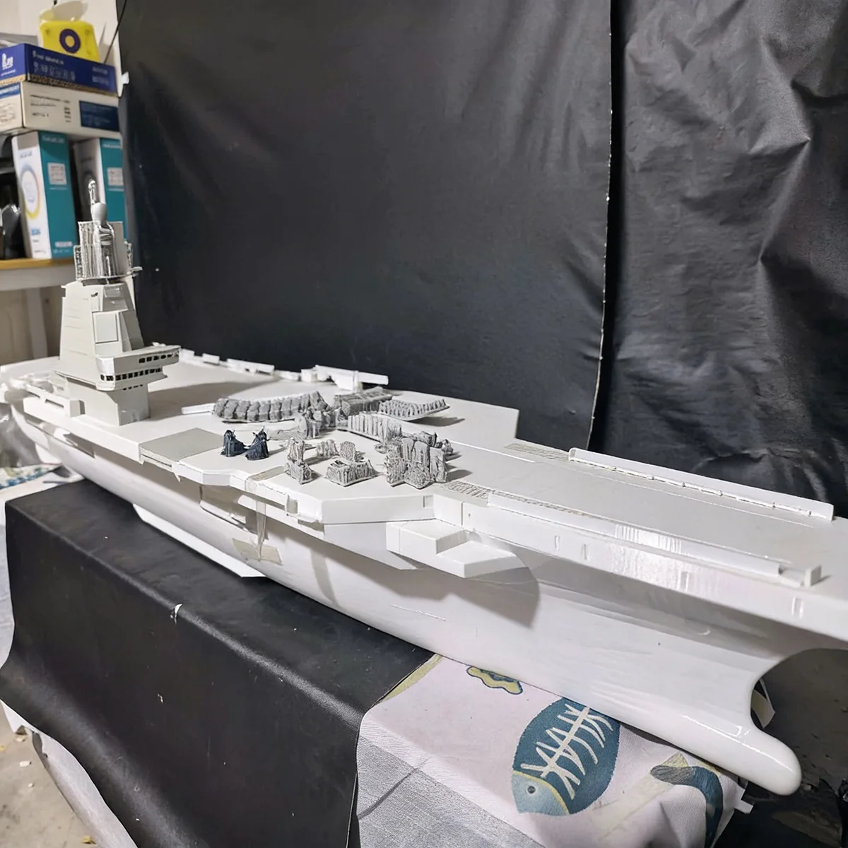 1/200 Scale RC Boat 160cm Type 003 Aircraft Carrier Remote Control Ship Highly Detailed 3D Printed RC Schiffe Model Kit Ship Toy