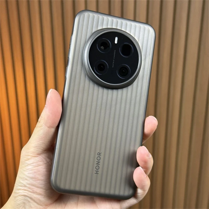 Case For Honor Magic 7 Pro 6 6Pro 5G Matte Clear Hard PP Silicone Cover For Magic7 7Pro Slim Thin Luggage Stripe Shell Bumper