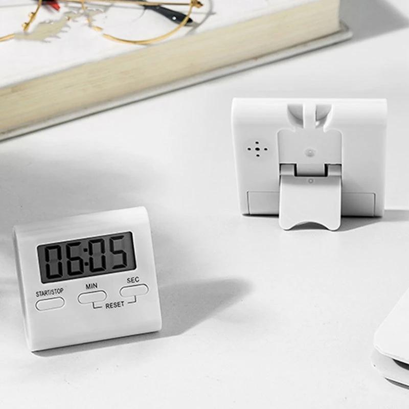 AD23-Кухонные таймеры, большой ЖК-цифровой кухонный таймер обратного отсчета, секундомер, удобные будильники для приготовления пищи, часы