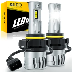 AILEO 2PCS LED Fog Light Bulbs Canbus Error Free 6000K White 5202 Replacement Bulb For Car Daytime Running Lamp High Power