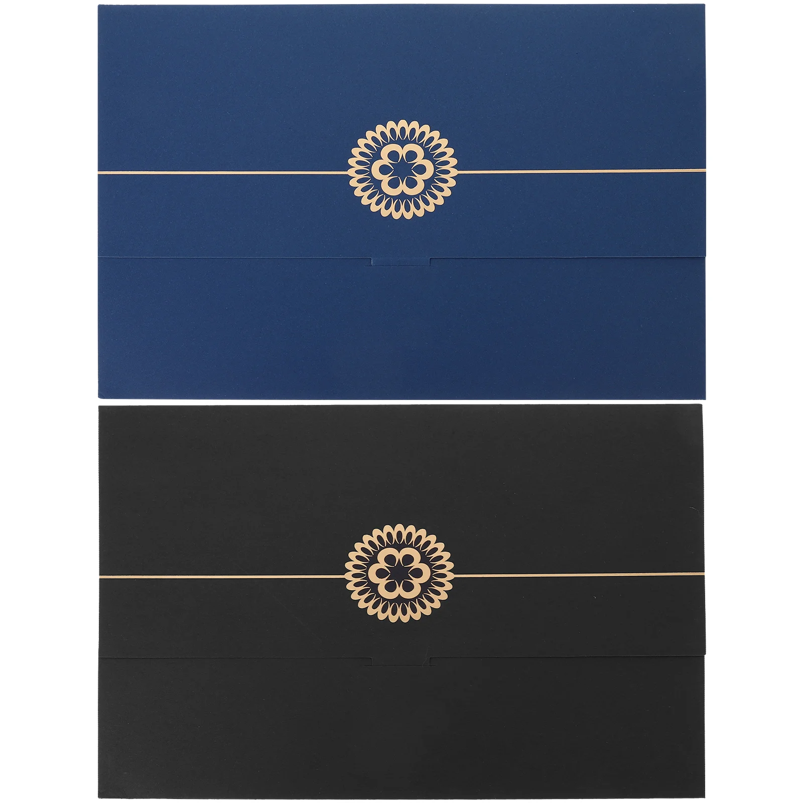 2 Pcs Specialty Paper Competition Appointment Letter Certificate Dispenser Cover A4 Holder