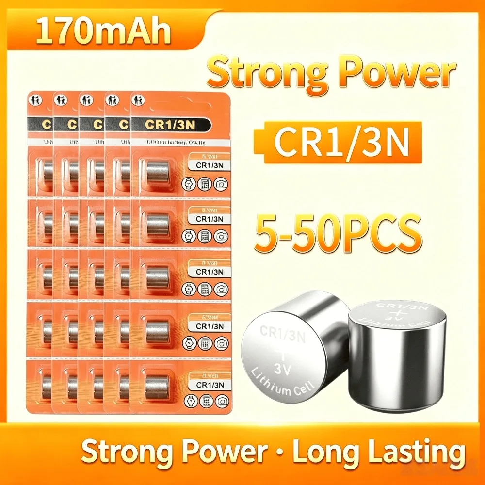 Hotsale 5-50PCS CR1/3N 3V 170mAh Lithium Battery - Replace DL1/3N KCR1/3N CR1/3  for Camera, Bark Collar, CMOS & Meters