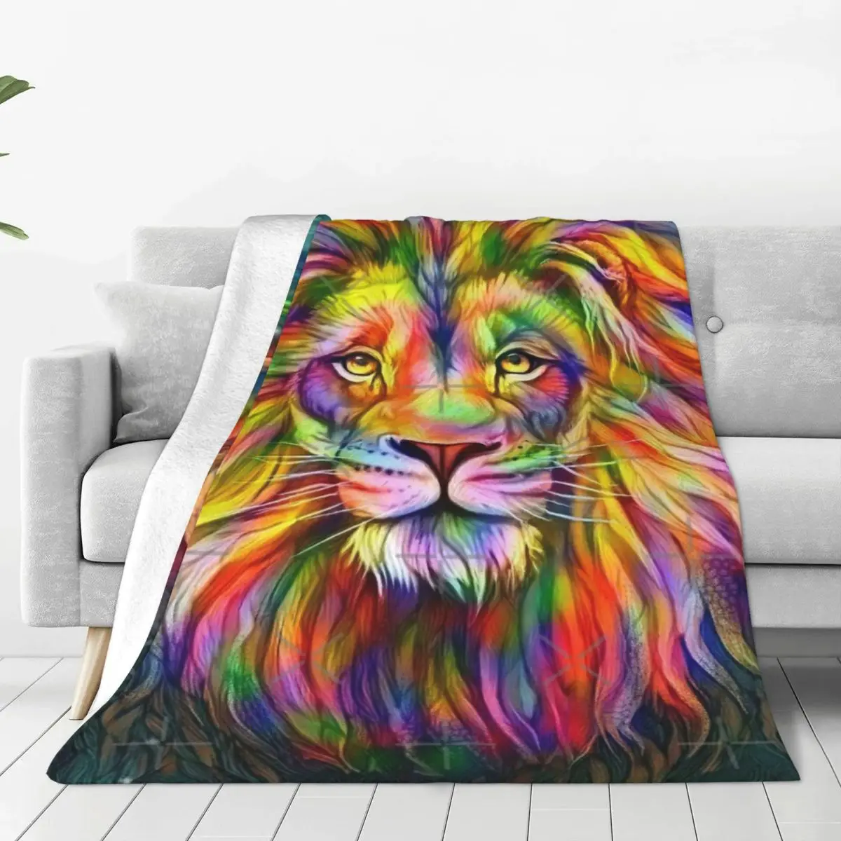 

Rainbow Lion Four Seasons Universal одеяло для камина может быть закрыт подарок на день отца