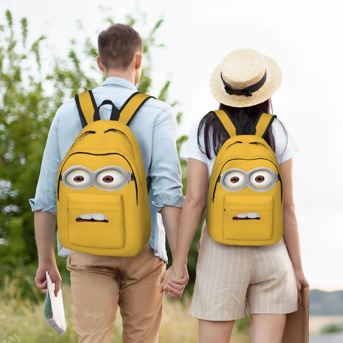 Bolsa universitaria con cierre de cremallera Minion de la Bahía de Guantanamo, bolso para la escuela, regalo de regreso a la escuela, mochila para exteriores