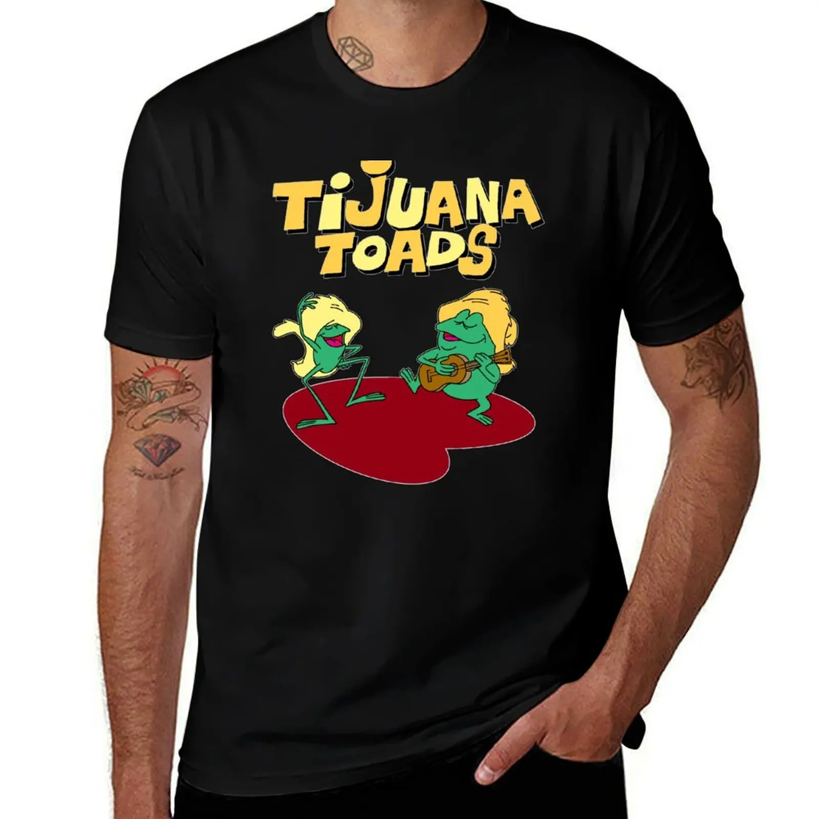 

tijuana toads T-Shirt cotton t shirt man cotton t shirts high quality t shirt man casual T-shirt