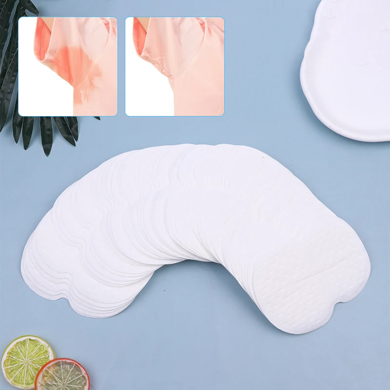 Almohadillas para el sudor Unisex, desodorantes desechables para axilas, antitranspiración, 50 piezas