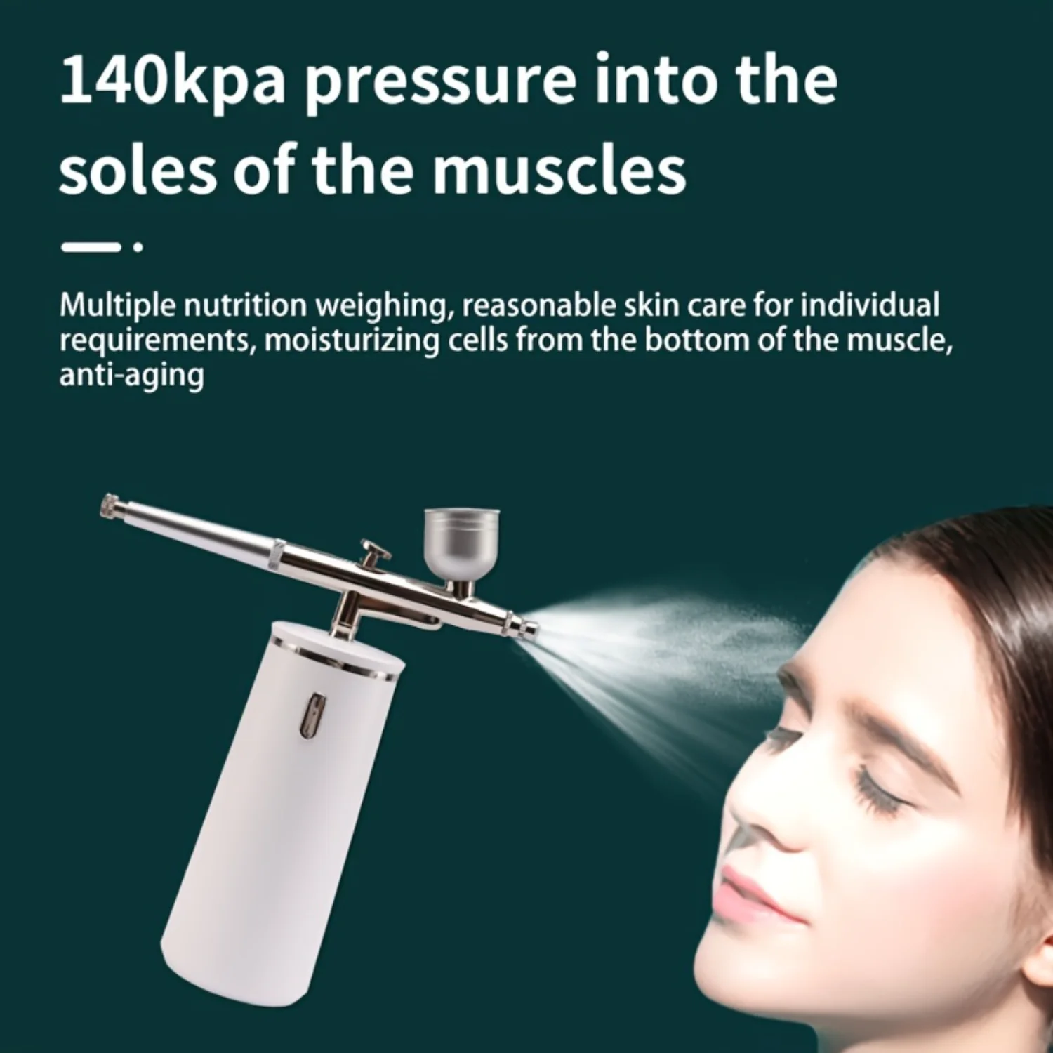 

Oxygen Concentrator, Deep Hydration Device, Handheld Spray Device, Pore Cleanser, High-pressure Moisturizing Spray Oxygen Inject