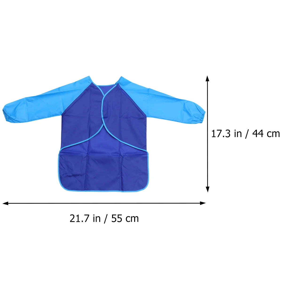 

3pcs Painting Apron Waterproof Long Sleeved Art Smock Reusable Protection For Clothes Red Royalblue Yellow