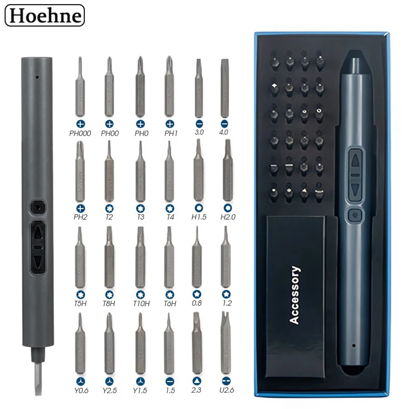 

28 in 1 Electric Screwdriver Set Magnetic Precision Screwdrivers Kit Cordless Screw Driver with Torque Adjustment Power Tools