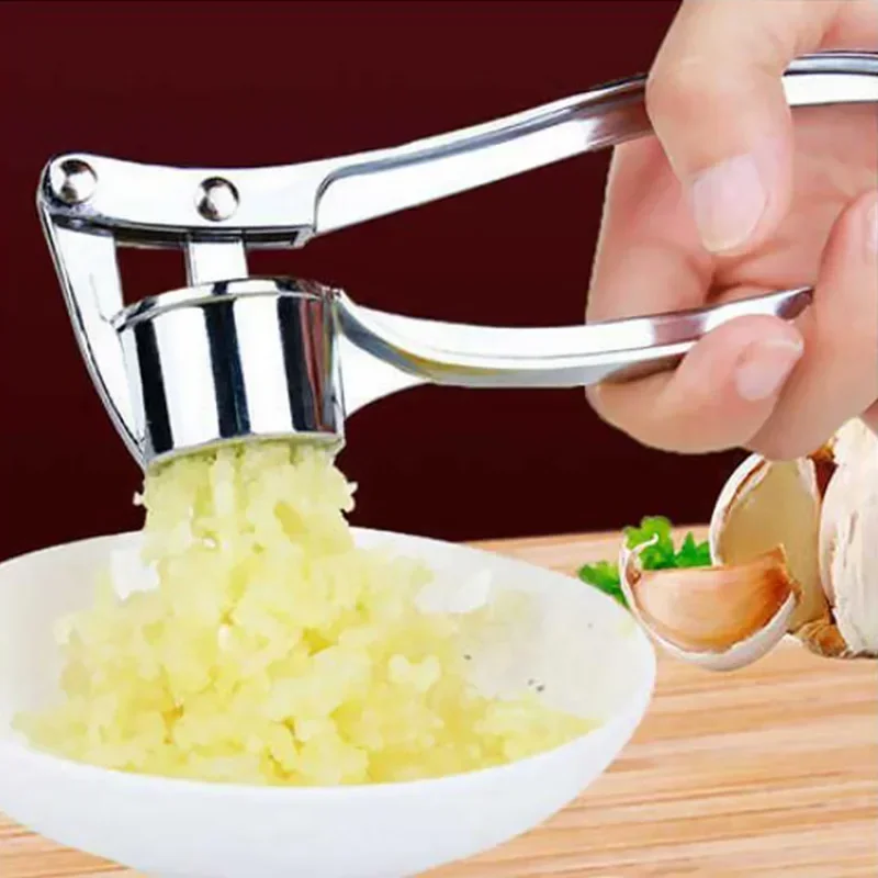 

Imitating Stainless Steel Garlic Press Crusher Kitchen Cooking Vegetables Ginger Squeezer Masher Handheld Ginger Mincer Tools