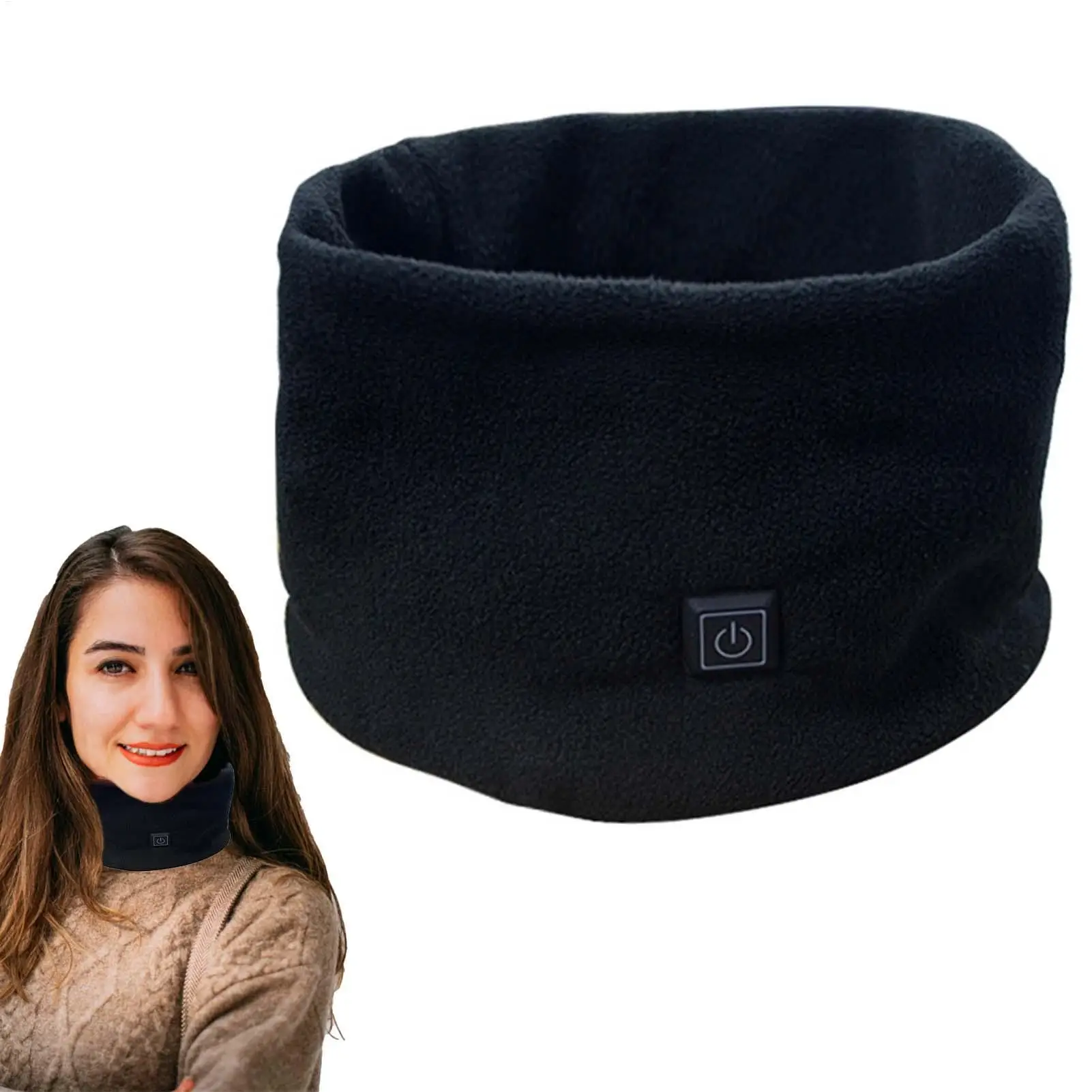 Beheizter Halstuch, Winter-Hals-Heizwärmer für Männer und Frauen, USB-Aufladung, waschbarer Herbst-Schlauchschal
