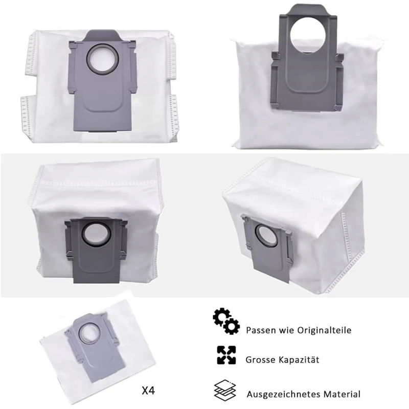 مزدوجة الرئيسية فرشاة الأسطوانة أجزاء ل Xiaomi Roborock S8 S8 زائد S8 + S8 برو مكنسة كهربائية فلتر Hepa ممسحة القماش كيس لجميع الغبار أطقم