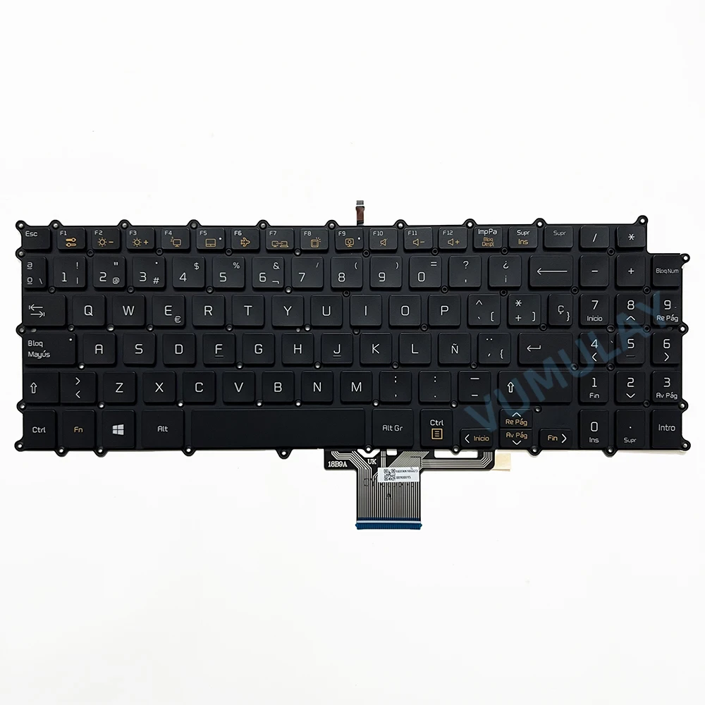 Imagem -03 - Teclado Retroiluminado Espanhol para lg 15z980 15z990 15z980-g h 15z980-m t 15zd980 15zd980-g h 15z90n 15z90n-n r 15z90n-v 15z90c 15z95n 15zb990 15zd990 17zd990 17zb990 17z990 17zb990 17z990-r 17z990-g