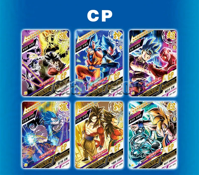 Cartas de Dragon Ball de edición limitada para niños, juguetes de Anime, Son Goku, Saiyan, Vegeta, TCG, 5/25/50 piezas