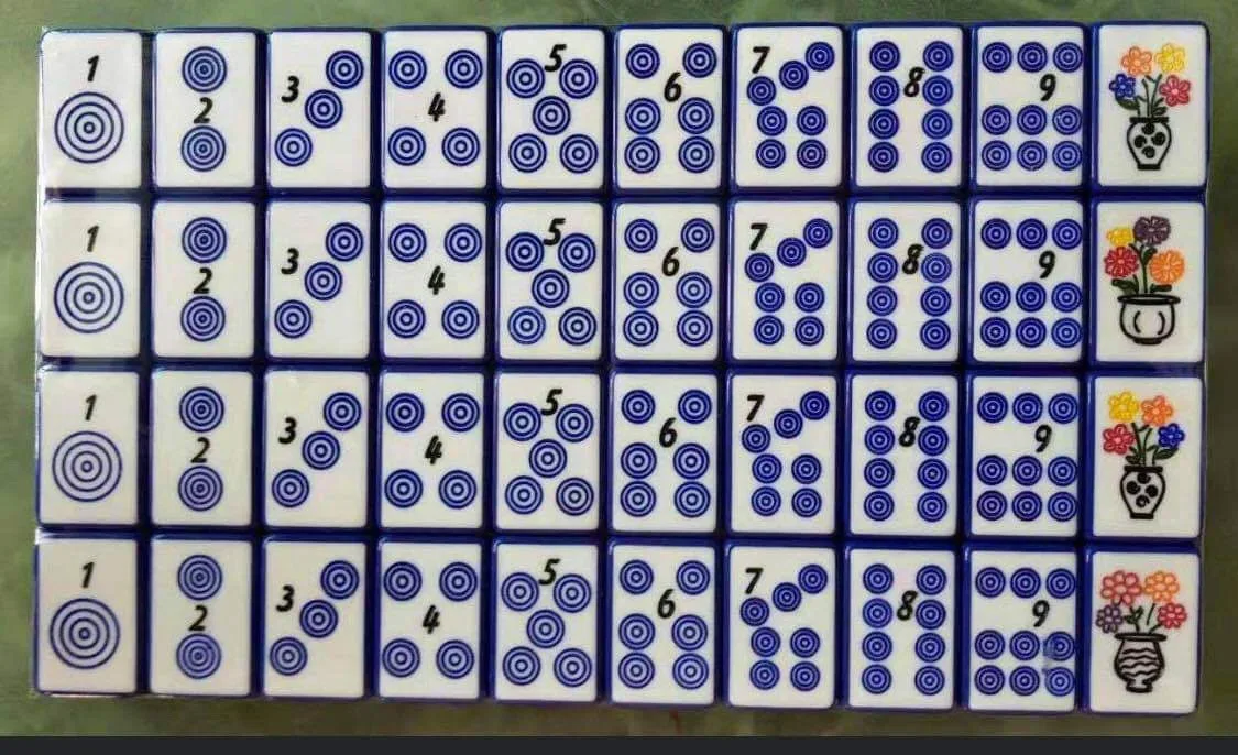 Vintage Enrobed Customised Mahjong Tiles-Professional Casino Quality Rectangle Tiles for Entertainment