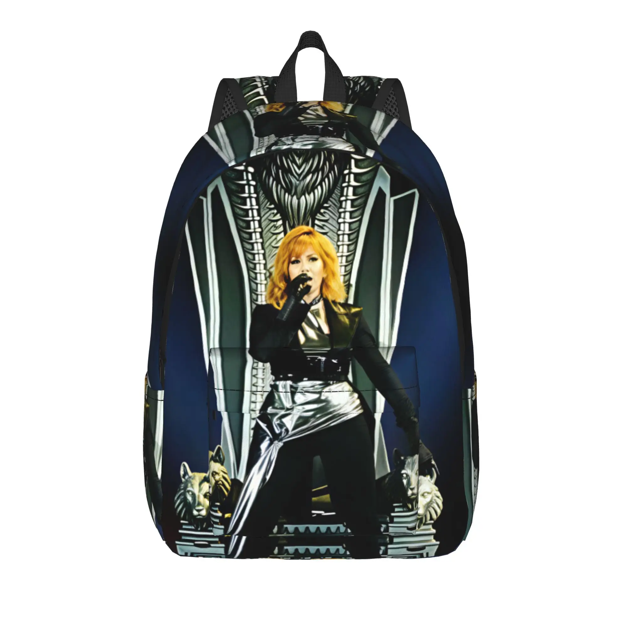 

Stade De France Mylene Farmer Backpack Boy Girl Large Backpacks Polyester Casual School Bags Daily Custom Rucksack