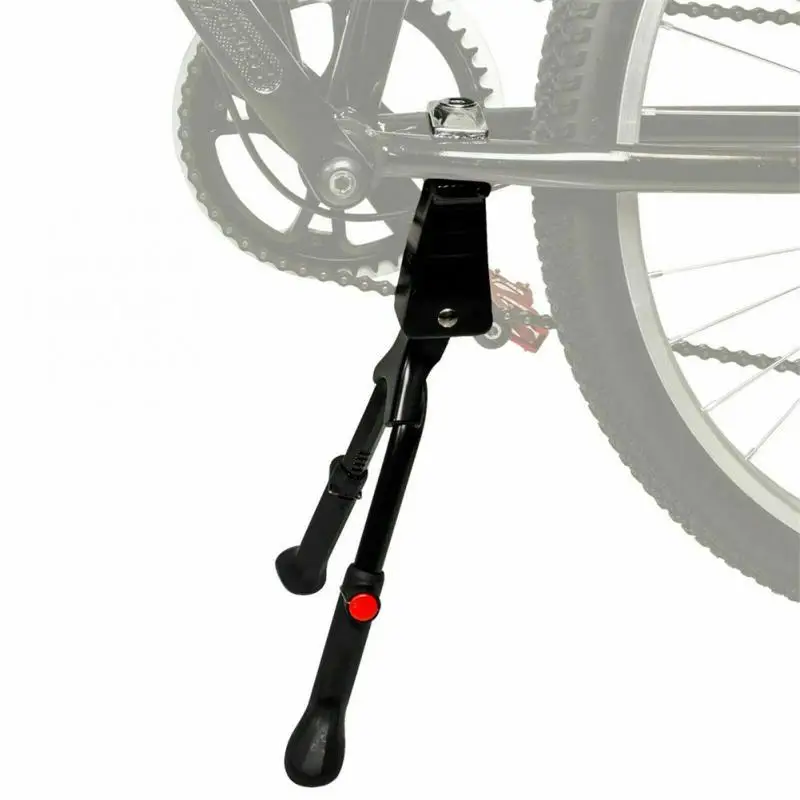 Pata de cabra doble para bicicleta, soporte central plegable, resistente, ajustable, para MTB