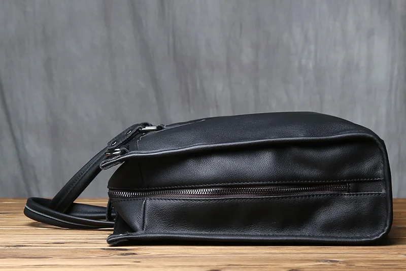 NZPJ Echtem Leder Männer Aktentasche Natürliche Rindsleder Casual Handtasche Weiche Leder Business Schulter Tasche Für 16 Zoll Laptop – Detail 10