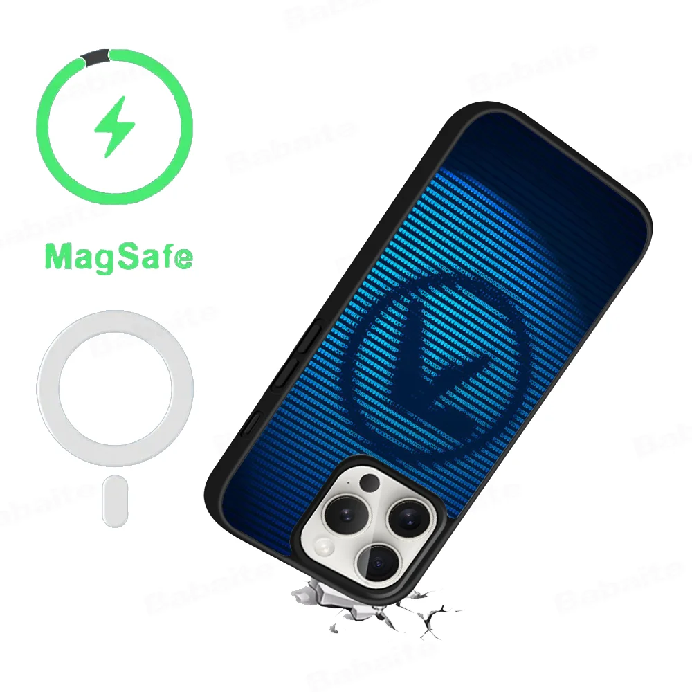 Aphex T-Twin Symbol Logo Phone Case Magnetic Case For iPhone 16 14 13 12 11 15 Pro Max Plus For Magsafe Wireless Charge Cover