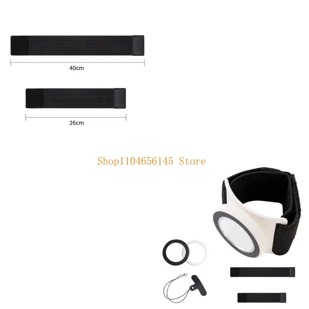 

5asd Holder with Mirror Easy Disassemble 360 Degree Rotatable Armband Stand