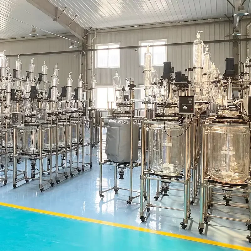 for 1/2/5/10/20/50/100L Jacketed Glass Reactor Lab Mass Customization ODM Factory