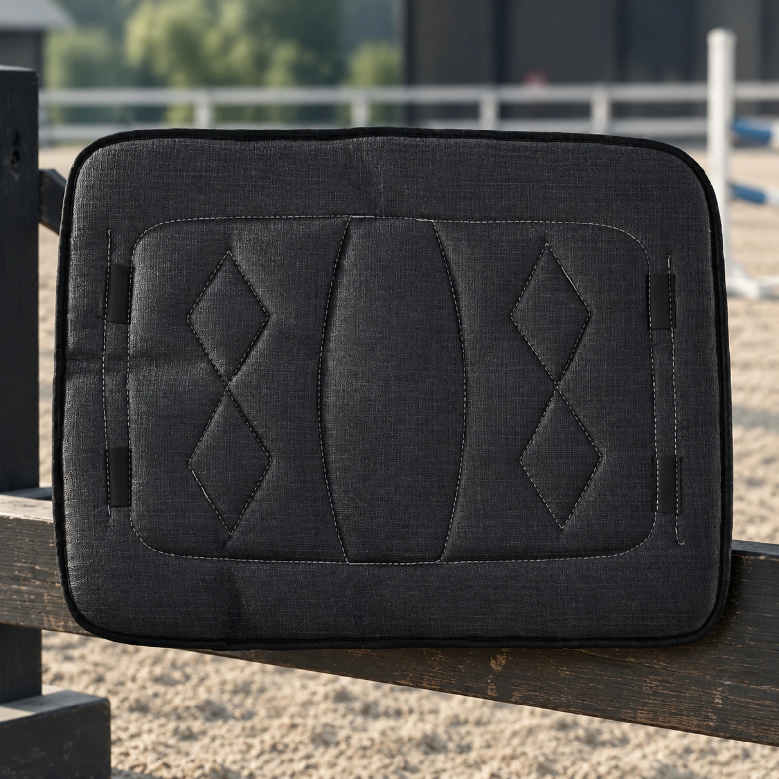 Quilted Saddle Pad with Securing Tabs Breathable English Saddle Pad Equestrian Equipment Non-Slip Numnah Premium for Equestrians