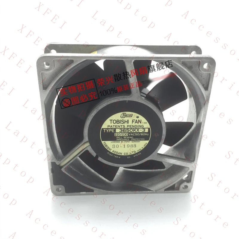 D  FOR TOBISHI 3650KX-3 220/230V 127*38MM all metal high temperature resistant fan