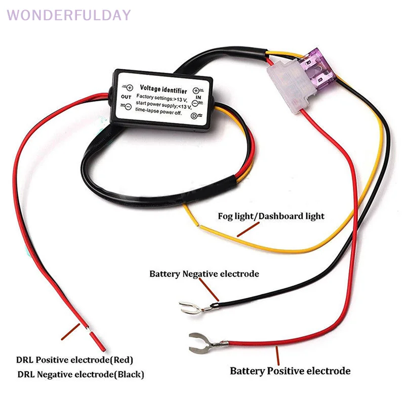 

New Car LED Daytime Running Light Automatic ON/OFF Controller Module DRL Relay Kits