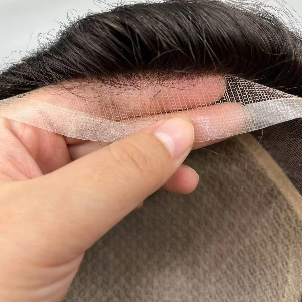 Men Silk Base Toupee Invisible Lace Front With Real Scalp 100% Human Hair Men Wigs Hair Prosthesis Man