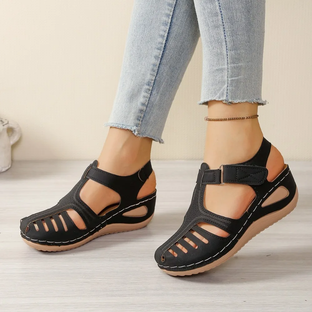 New Women's Sandals Premium Orthopedic Bunion Corrector Flats Casual Soft Sole Beach Wedge Vulcanized Shoes Zapatillas De Mujer
