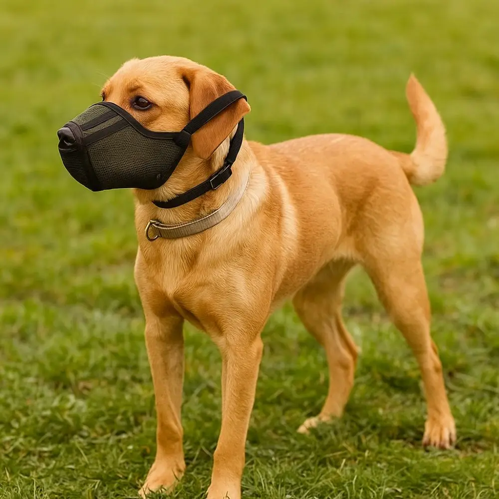 

Breathable Dog Muzzle Mask Adjustable Elastic Dog Mesh Mask Anti-Eating Pet Anti-Barking Mask Accidental Ingestion Prevention