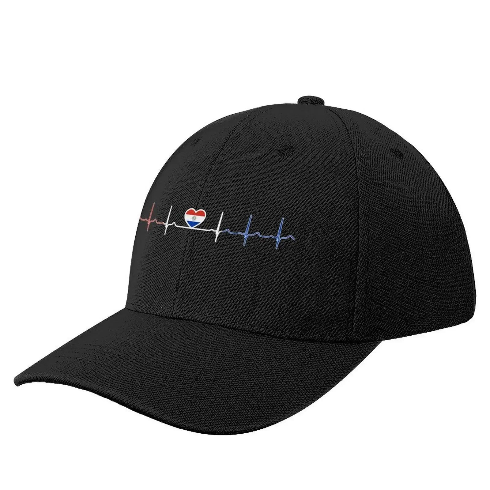 

Heartbeat Paraguay Baseball Cap hiking hat hats on offer Military Cap Man Designer Man Women's