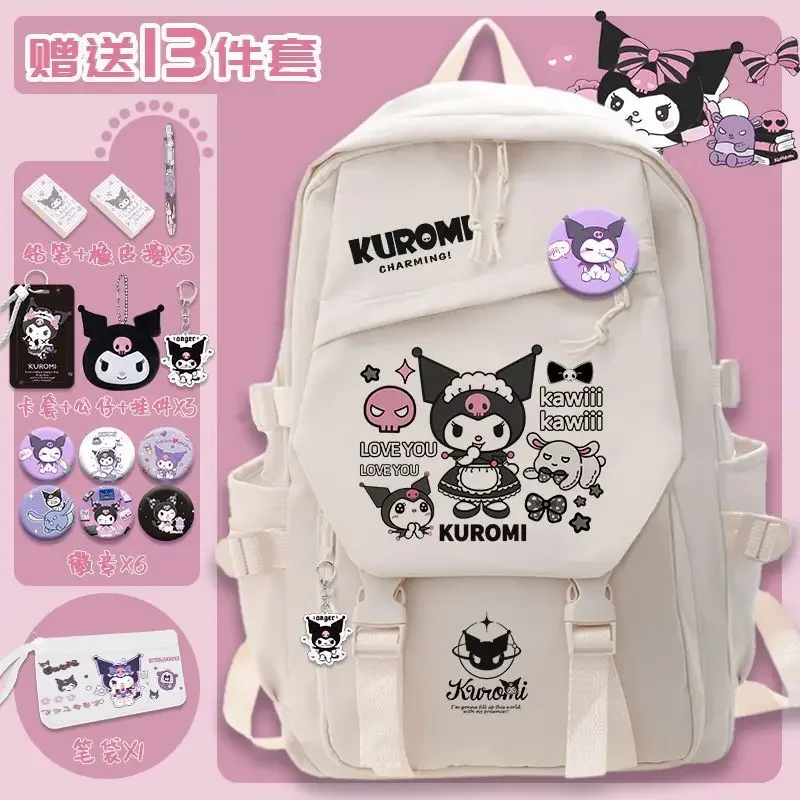 Sanrio New Clow M Backpack Girls' Large Capacity Student Fashion Cute Schoolbag Simple