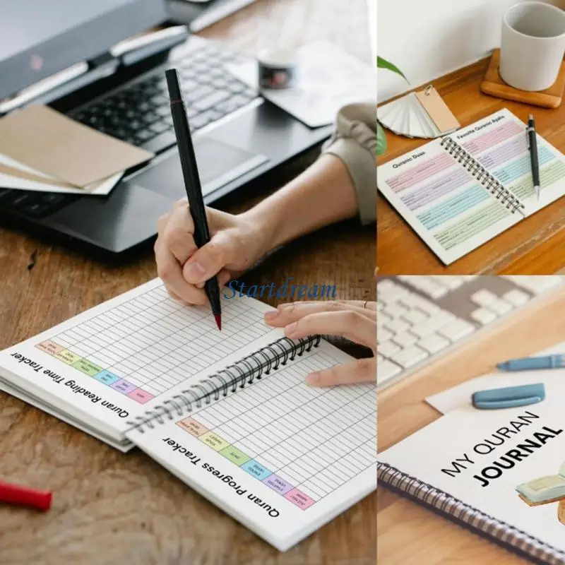 Twin Coil Binding Coran Guide Planner Professional Coran Study Journal Notebook K92C