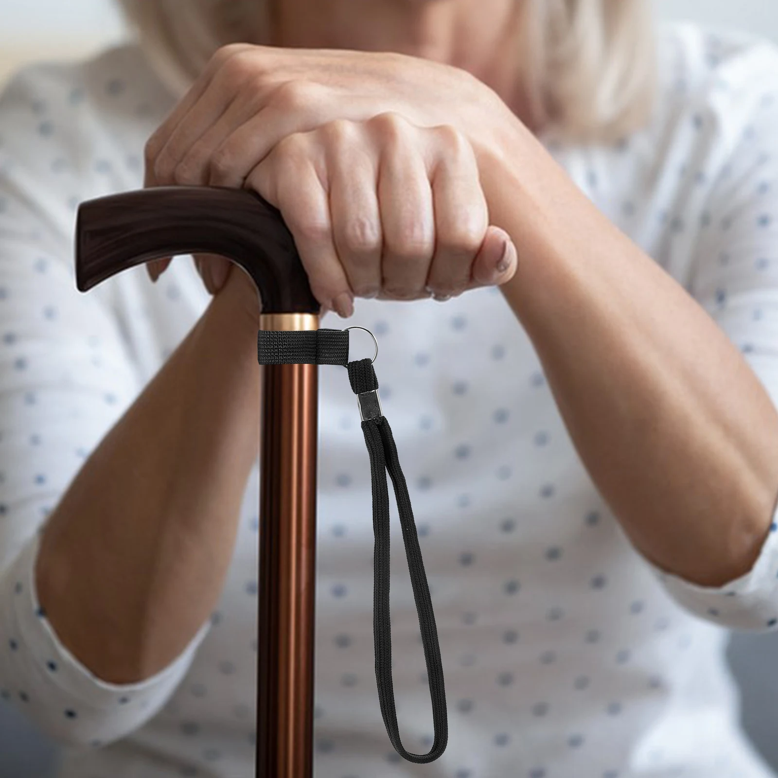 4 Pcs Cane Wrist Strap Walking Stick Rope Crutch Lanyard Holder Anti Lost Wrist Straps Reusable Cane Straps For Elderly
